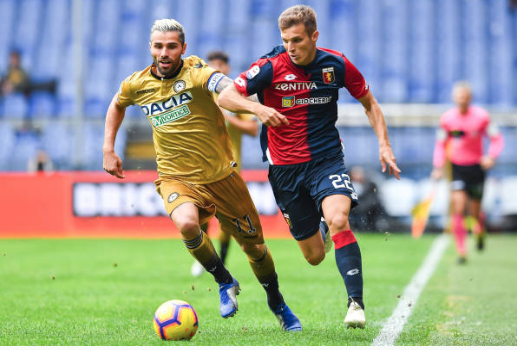 Hasil Liga Italia: Genoa vs Udinese 2-2